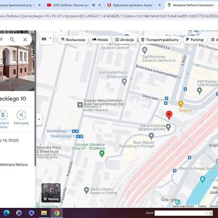 Апартаменты Luksusowy Przy Dworcu Щецин